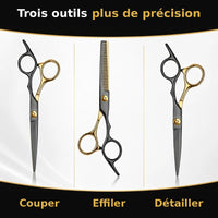 Kit de Ciseaux Professionnels 15 Pièces - Coiffure & Barbier 2