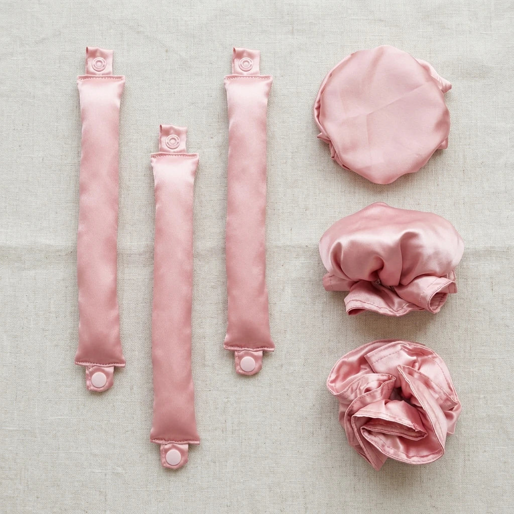 mcjboutique Set de Boucles Satinées packaging