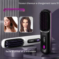 mcjboutique Brosse Chauffante Sans Fil - Lissage rapide, style parfait 9