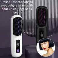 mcjboutique Brosse Chauffante Sans Fil - Lissage rapide, style parfait 8
