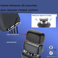 Kit de Toilettage 5-en-1 Homme - Tondeuse & Rasoir Étanche 5