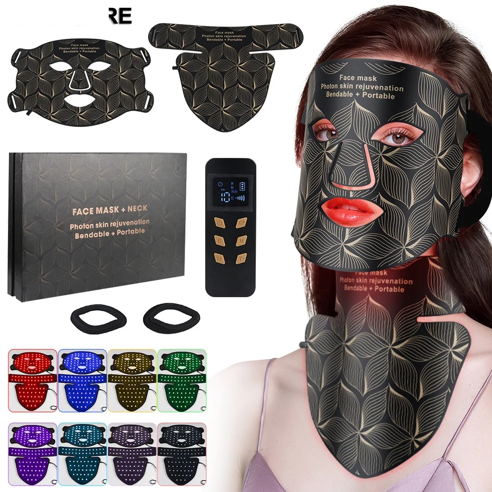 mcjboutique Masque LED Thérapie Visage modes de couleur LED