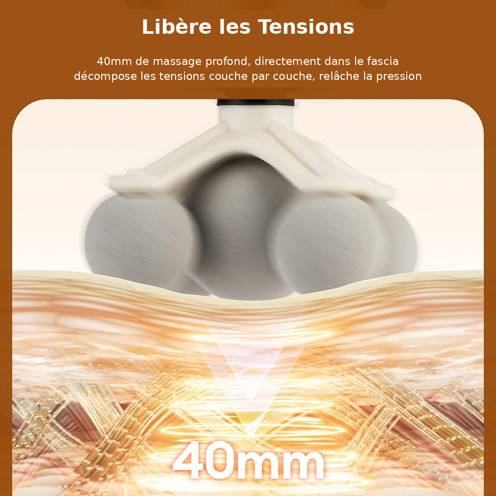 mcjboutique Pistolet de Massage Musculaire 11-en-1 packaging