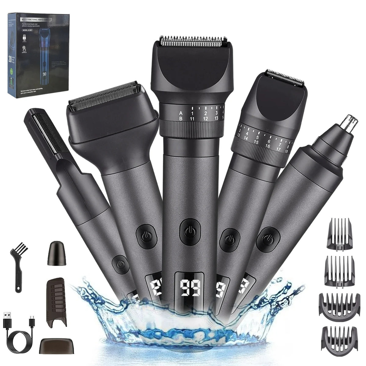 mcjboutique Kit de Toilettage 5-en-1 Homme vue d'ensemble
