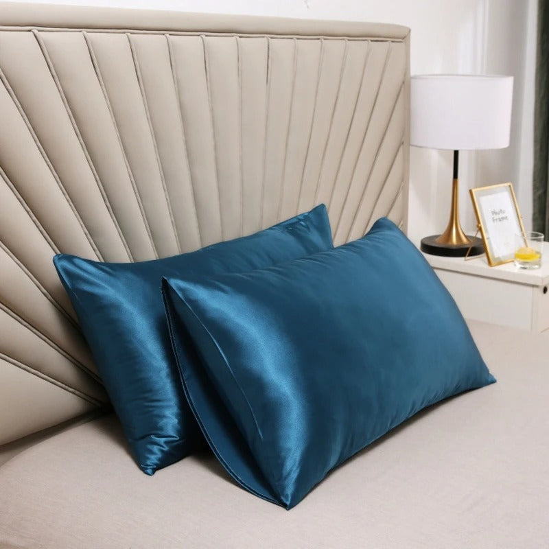mcjboutique Taie d'Oreiller en Soie détail du tissu soyeux